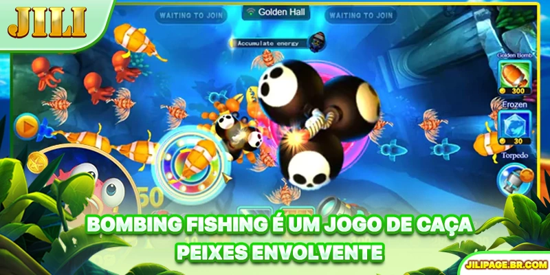 Bombing Fishing é um jogo de caça-peixes envolvente