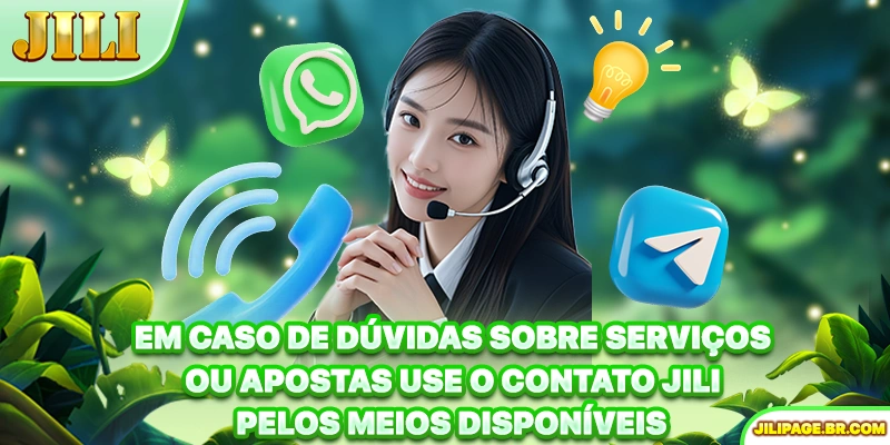 Em caso de dúvidas sobre serviços ou apostas use o contato JILI pelos meios disponíveis